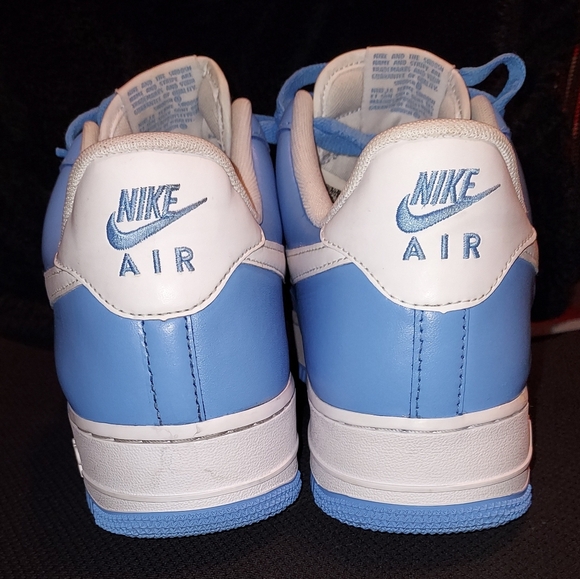 Men's Nike Air Force 1 '07 University Blue White 2021 Low Size: 12 (DC2911-400) - Picture 6 of 10